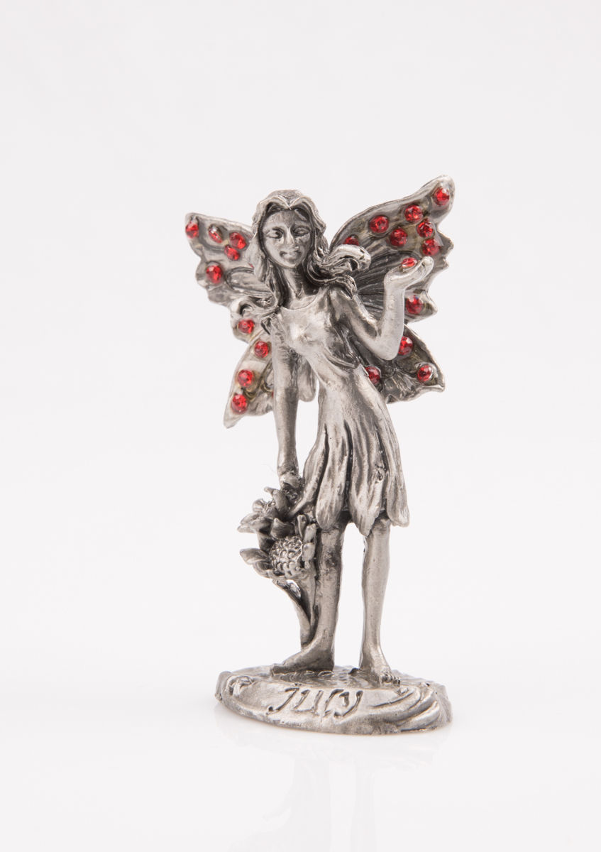 Collectible Fairy in Gift Box   New Pewter Birthstone Fairy FEBRUARY 