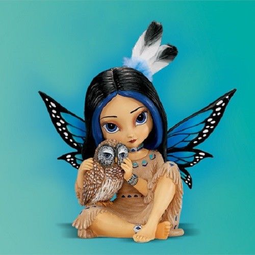 Wildwood Fairy Bear Native Spirit Maidens Figurine Jasmine Becket-Griffith 