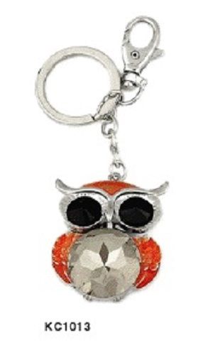 Owl Keychain Pewter