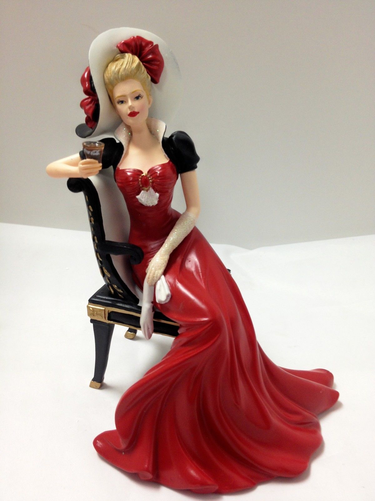 Relaxing Moments with Coca Cola The Perfect Accompaniment Lady Figurine